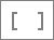 Bookmark indicated by brackets