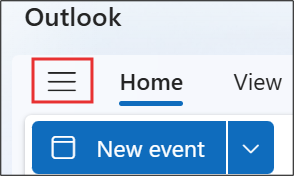Screenshot shows what to do if you don't see Add calendar in outlook.com