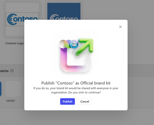 publish official brand kit screenshot