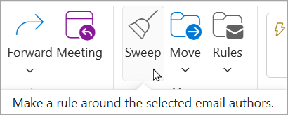 Select Sweep from the Ribbon