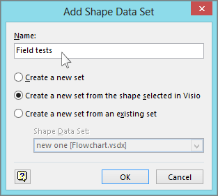 Add Shape Data Set box