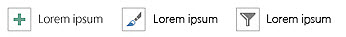 Chart buttons to change chart elements, layout, or chart filters