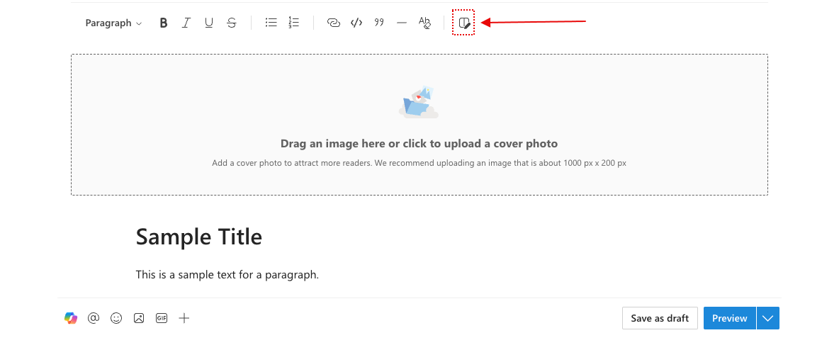 Select this icon to add columns