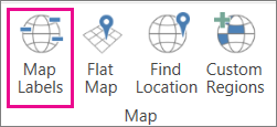 3D Maps Map Labels option