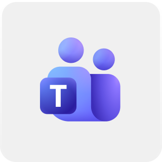 Teams product logo with grey background