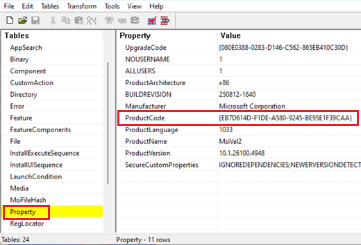 Screenshot of ORCA tool