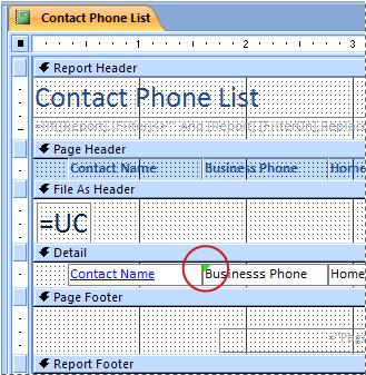 Report containing a text box with a misspelled identifier