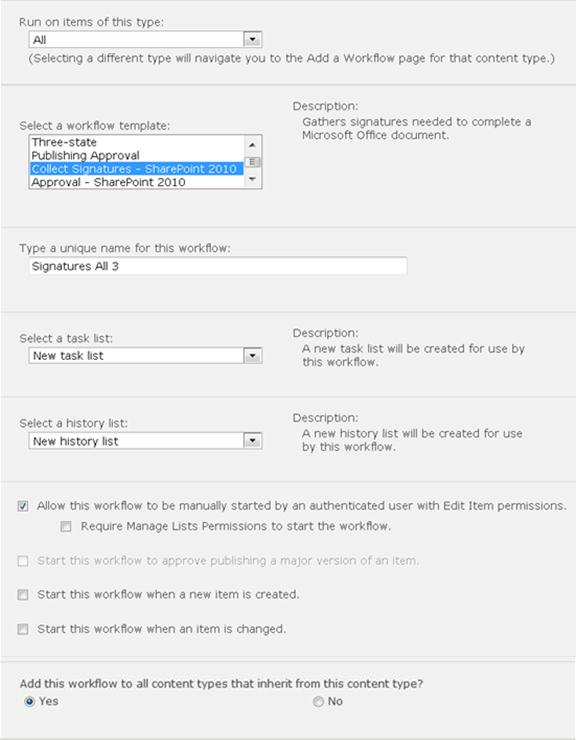 First page of association form