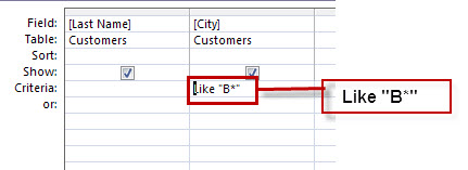 Like query criteria