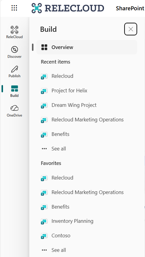 SharePoint app bar Build