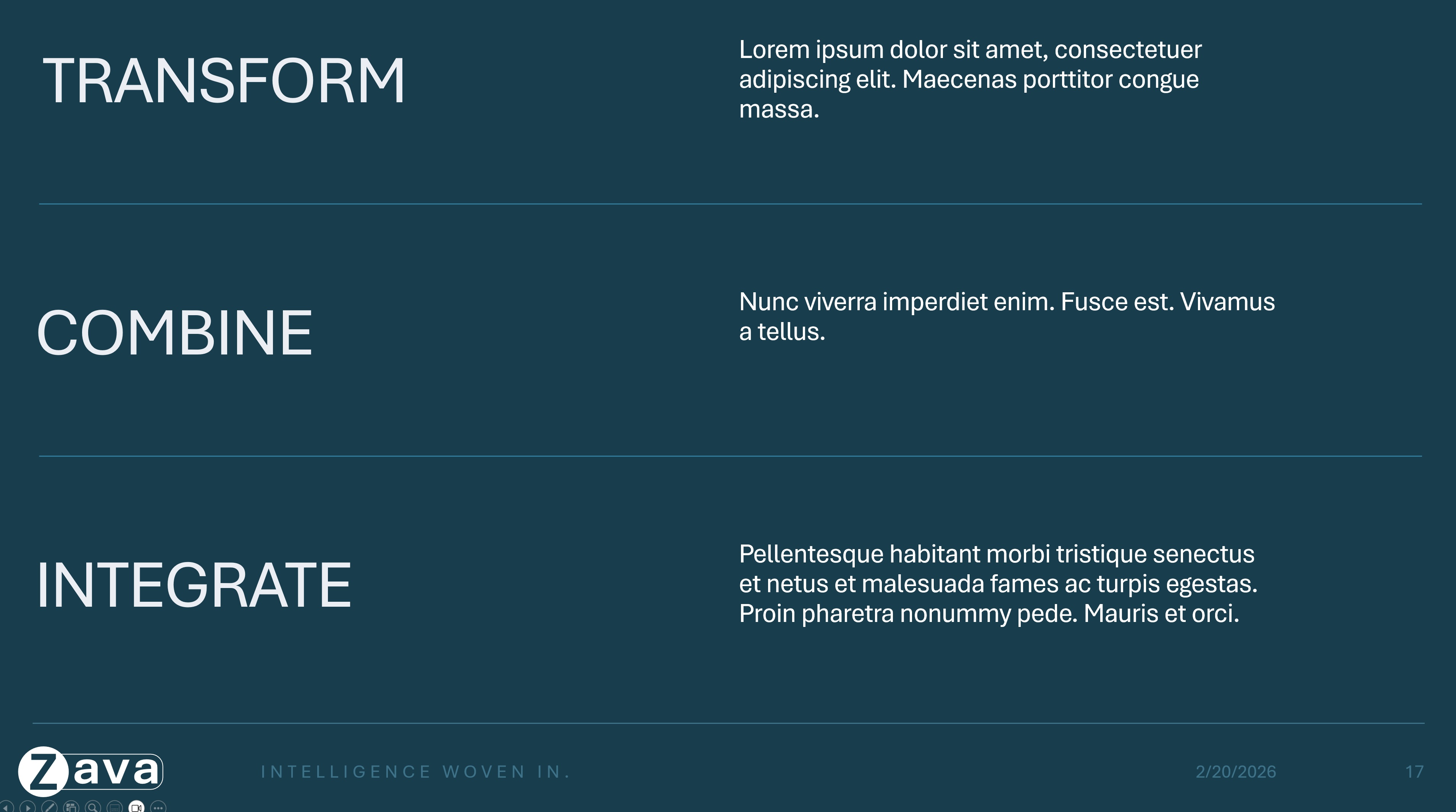 PPT Template - Transform (Fake Latin)