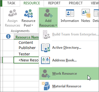 add new people resource