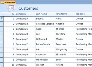 A multiple item form