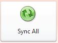 Sync All button in the Backstage view of Access