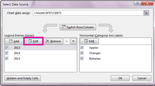 The Select Data Source dialog box